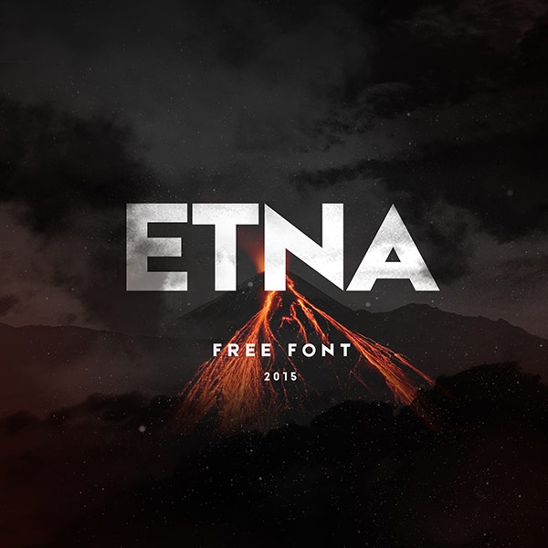 Etna, free font