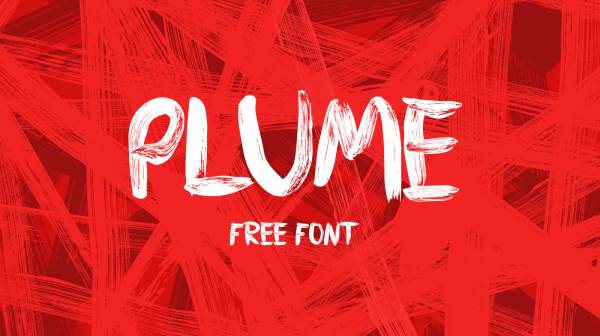 Plume free font