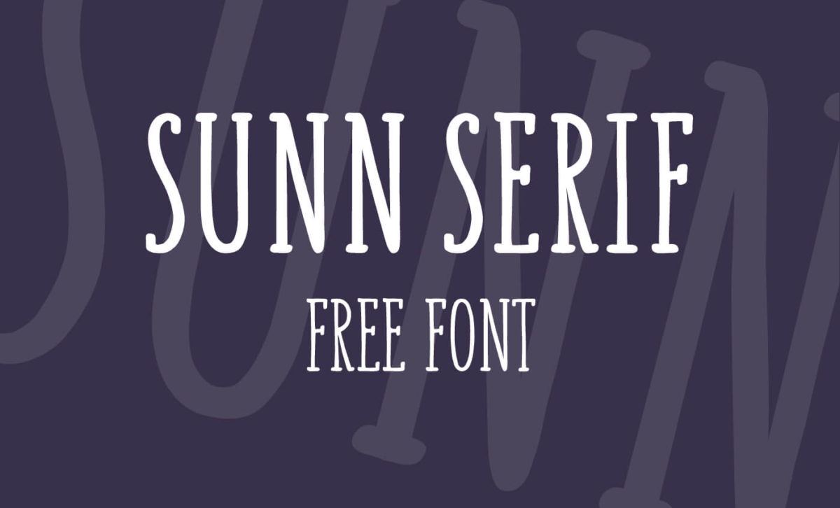 SUNN Serif Free Font