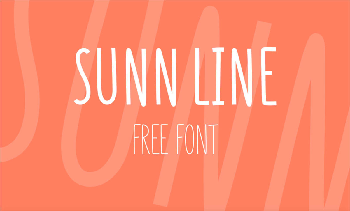 SUNN Line Free Font