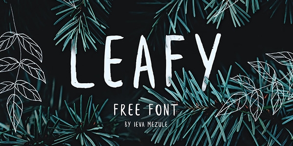Leafy brush font brush handwritten font - Krisjanis Mezulis wildtype.design