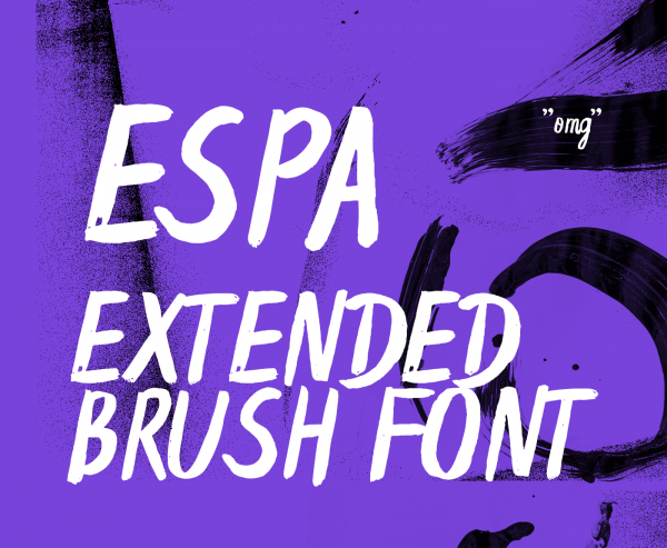 Espa Extended Handwritten best font brush font brush handwritten font - Krisjanis Mezulis wildtype.design vintage typeface unique best brush free font