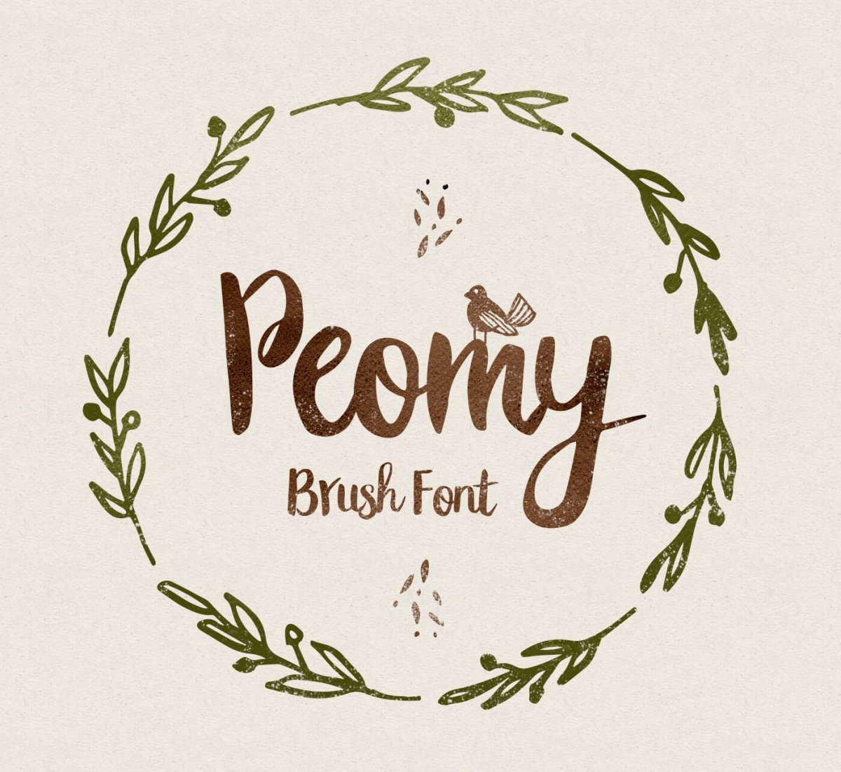 Peomy Extended Brush Font