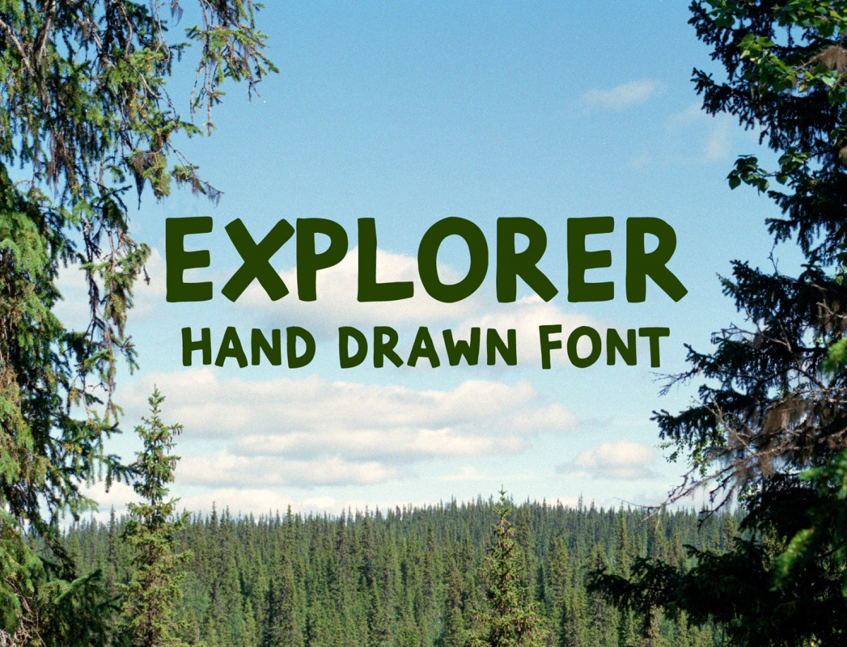 Explorer Extended Brush Font