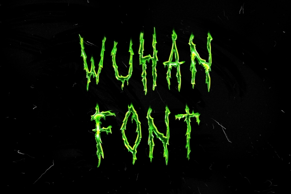 Wuhan covid 19 font Extended All letters brush handwritten script typeface font sans serif krisjanis mezulis wildones wildtype grain noise best font bolderaja1
