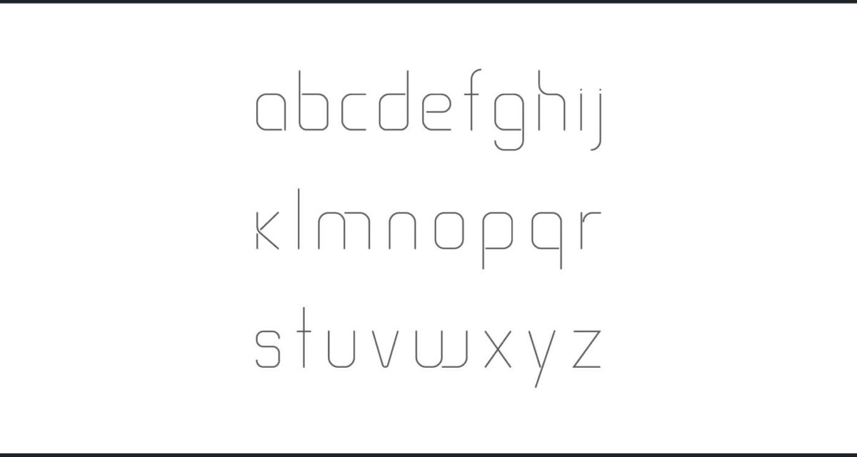 Thin Line Font