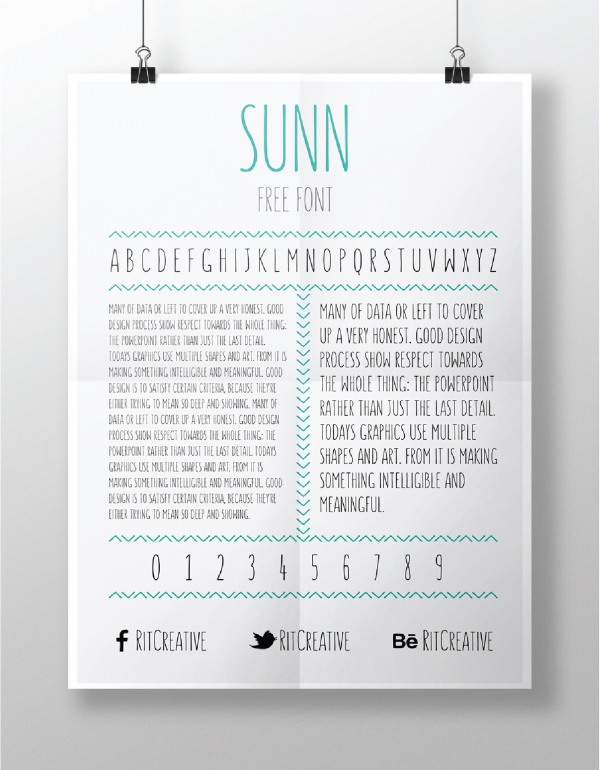 Sunn Free Font Handwritten Download by gatis vilaks Evita vilaka design typography