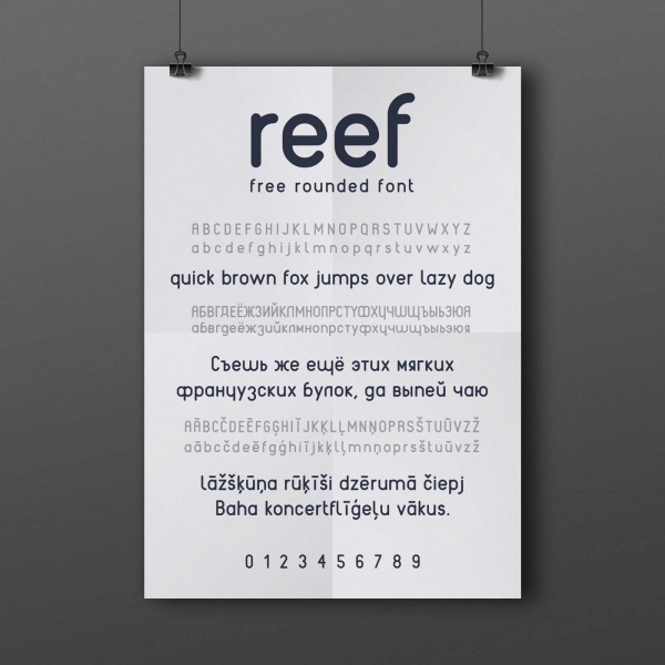 reef free font by gatis vilaks evita vilaka ritcreative wildtype design typography