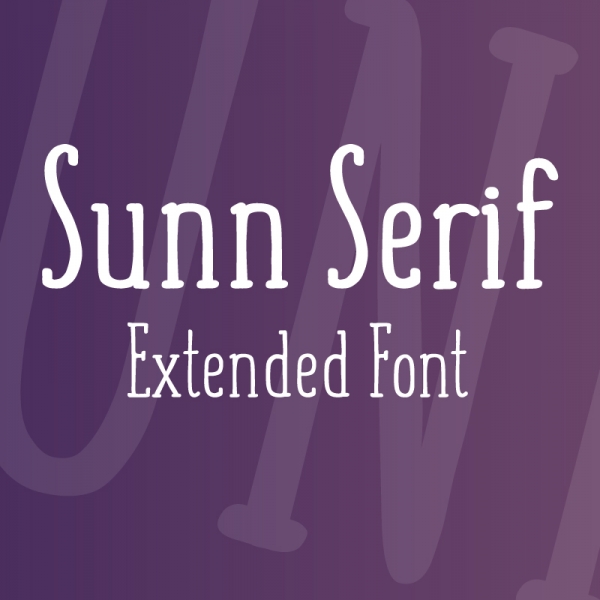 SUNN Serif Extended Font thumbnail