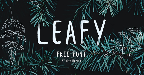 Leafy brush font brush handwritten font - Krisjanis Mezulis wildtype.design