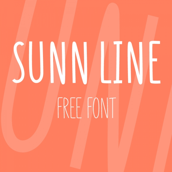 SUNN Line Free Font thumbnail