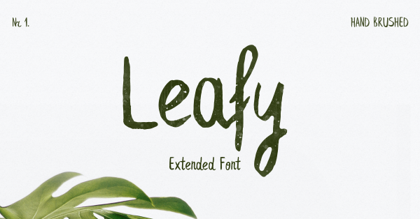 Leafy EXTENDED brush font brush handwritten font - Krisjanis Mezulis wildtype.design vintage typeface unique best