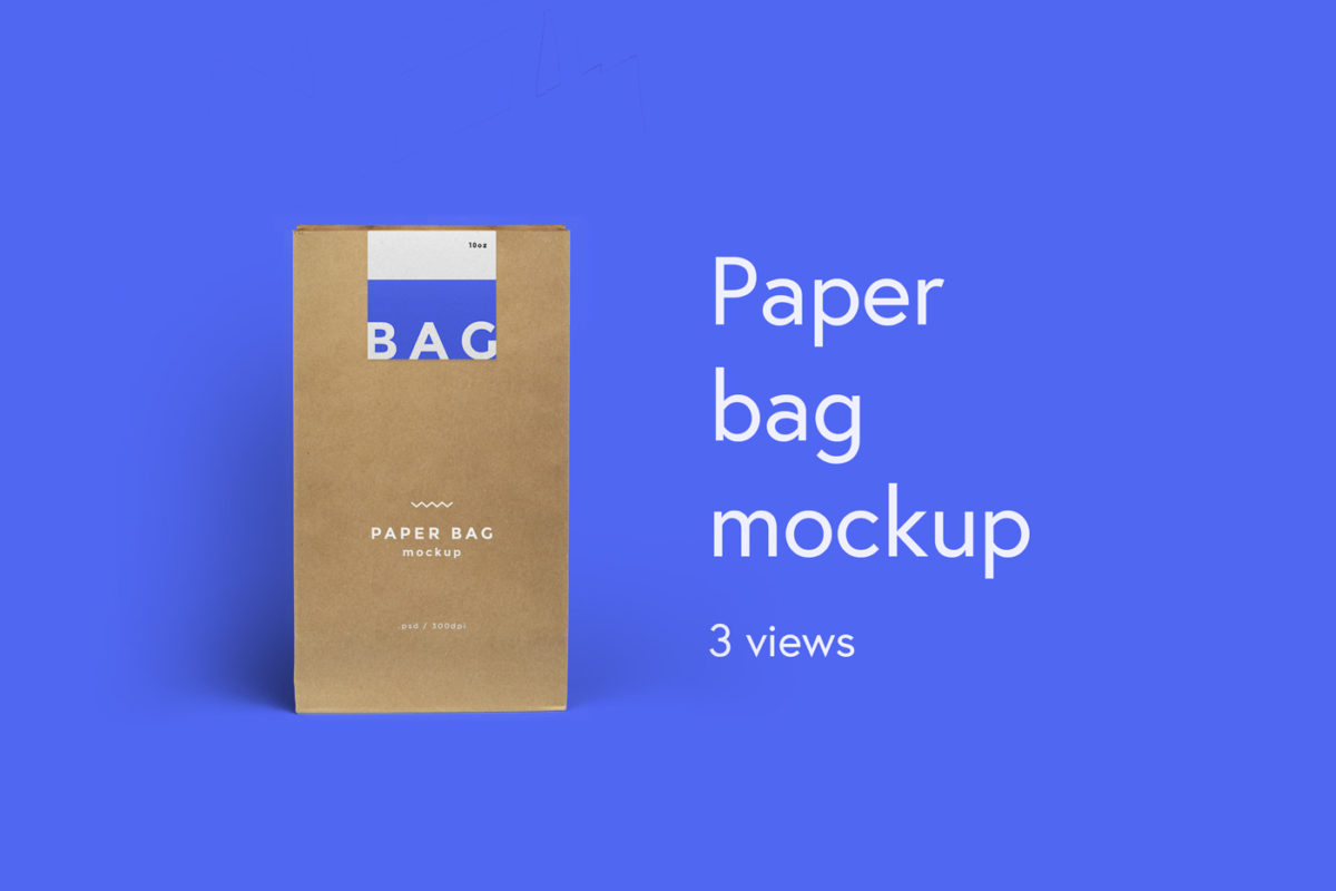 Paper Bag Mockup Cafe