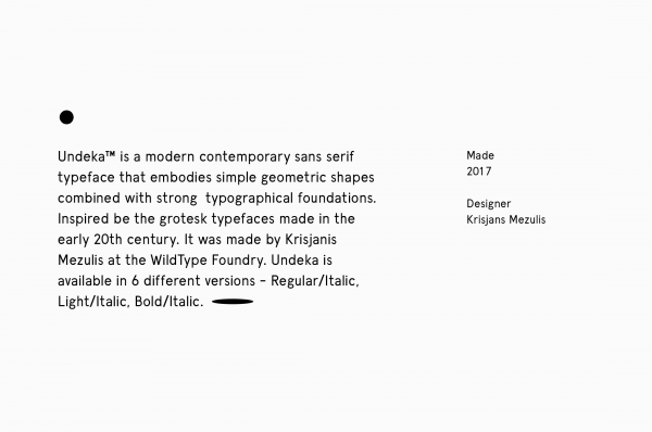 Undeka typeface font sans serif krisjanis mezulis wildones wildtype
