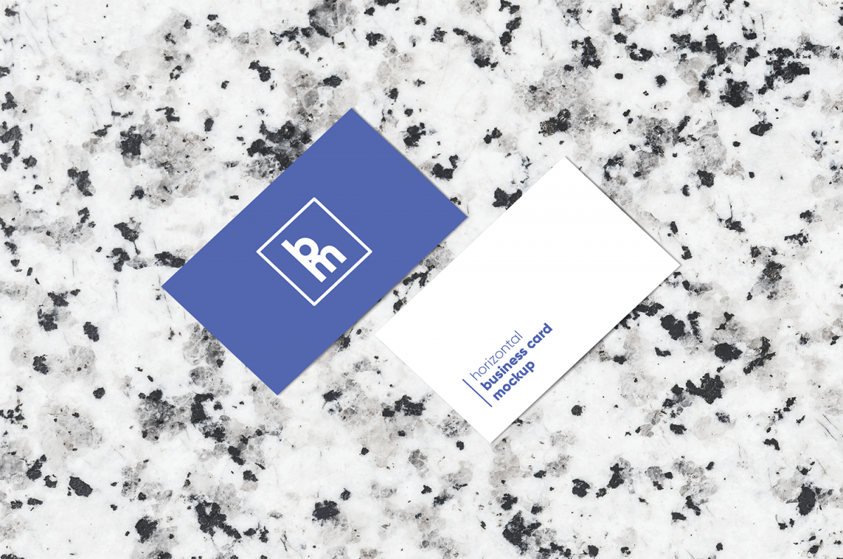 Horizontal Business Card Mockup