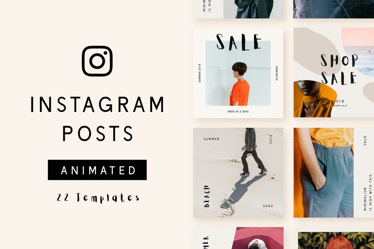 Instagram Animated Posts – Minimal