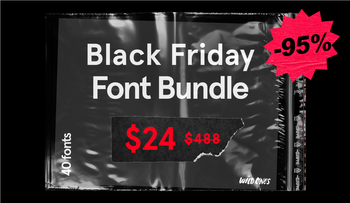 Black Friday Font Bundle